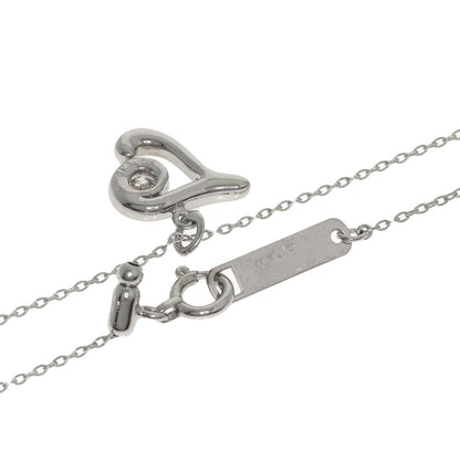 Kashikey Initial 1P Diamond Necklace K18 White Gold Ladies [Used]