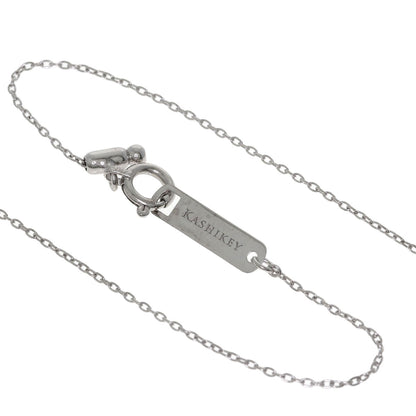 Kashikey Initial 1P Diamond Necklace K18 White Gold Ladies [Used]