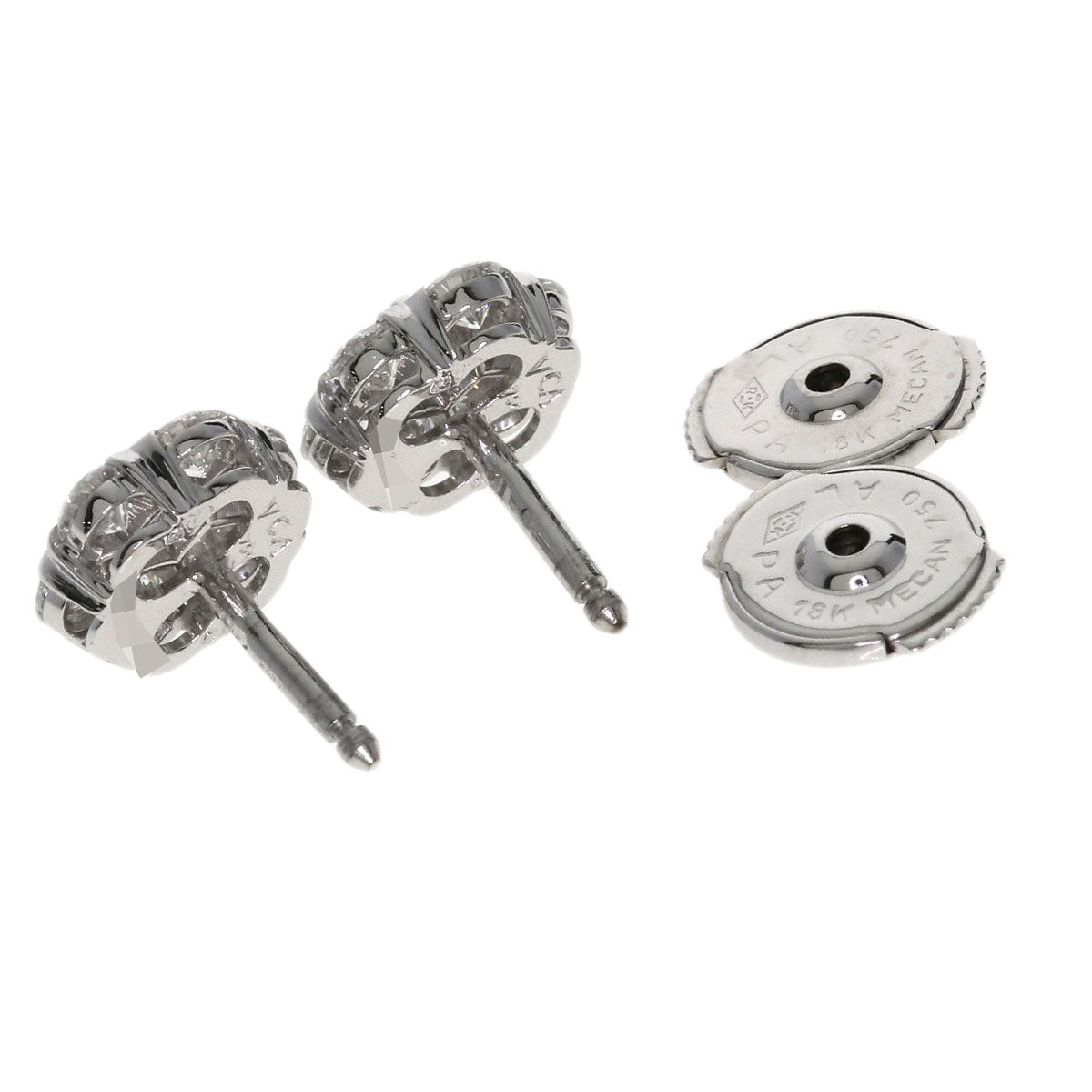 Van Cleef & Arpels Fleurette Small Diamond earring K18 White Gold Ladies [Used]