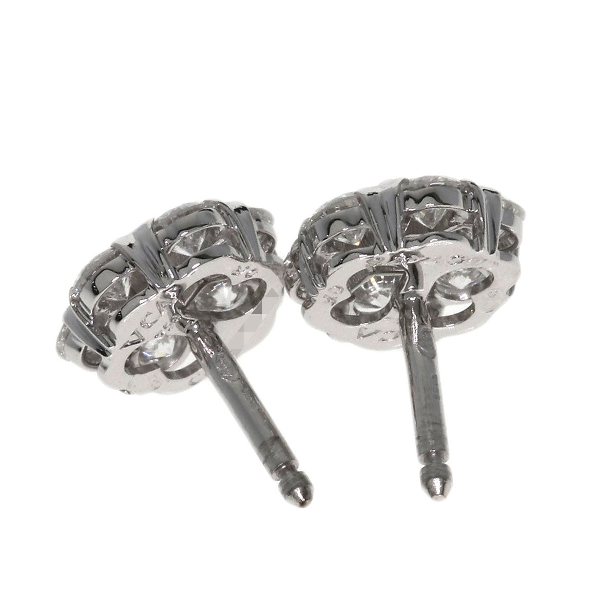 Van Cleef & Arpels Fleurette Small Diamond earring K18 White Gold Ladies [Used]