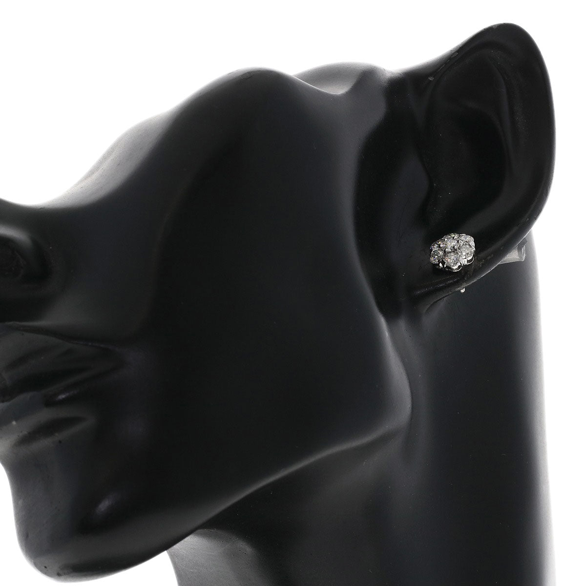 Van Cleef & Arpels Fleurette Small Diamond earring K18 White Gold Ladies [Used]