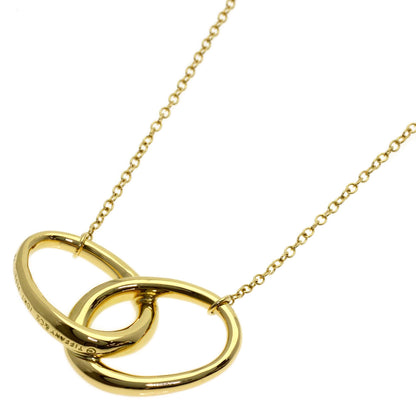 TIFFANY&Co. Double Loop Medium Necklace K18 Yellow Gold Ladies [Used]