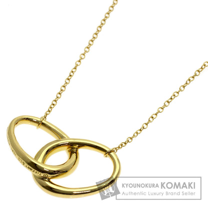 TIFFANY&Co. Double Loop Medium Necklace K18 Yellow Gold Ladies [Used]