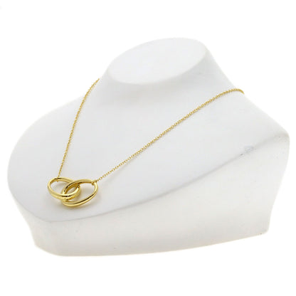 TIFFANY&Co. Double Loop Medium Necklace K18 Yellow Gold Ladies [Used]