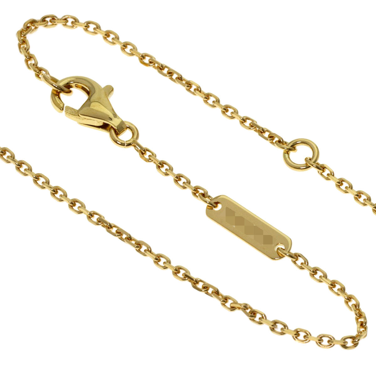 Van Cleef & Arpels Vintage Alhambra Onyx Necklace K18 Yellow Gold Ladies [Used]