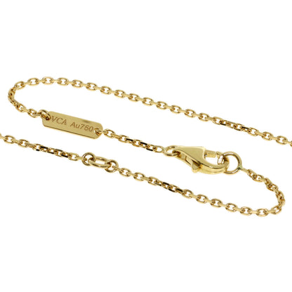 Van Cleef & Arpels Vintage Alhambra Onyx Necklace K18 Yellow Gold Ladies [Used]