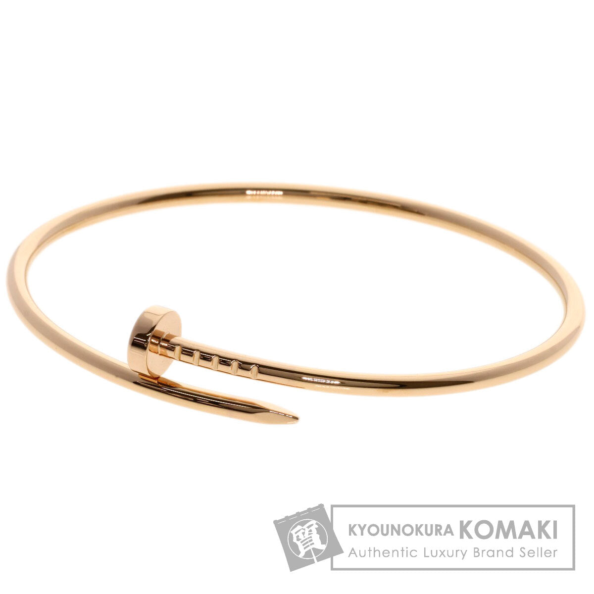 CARTIER Just Uncle SM # 17 Bracelet K18 Pink Gold Ladies [Used]