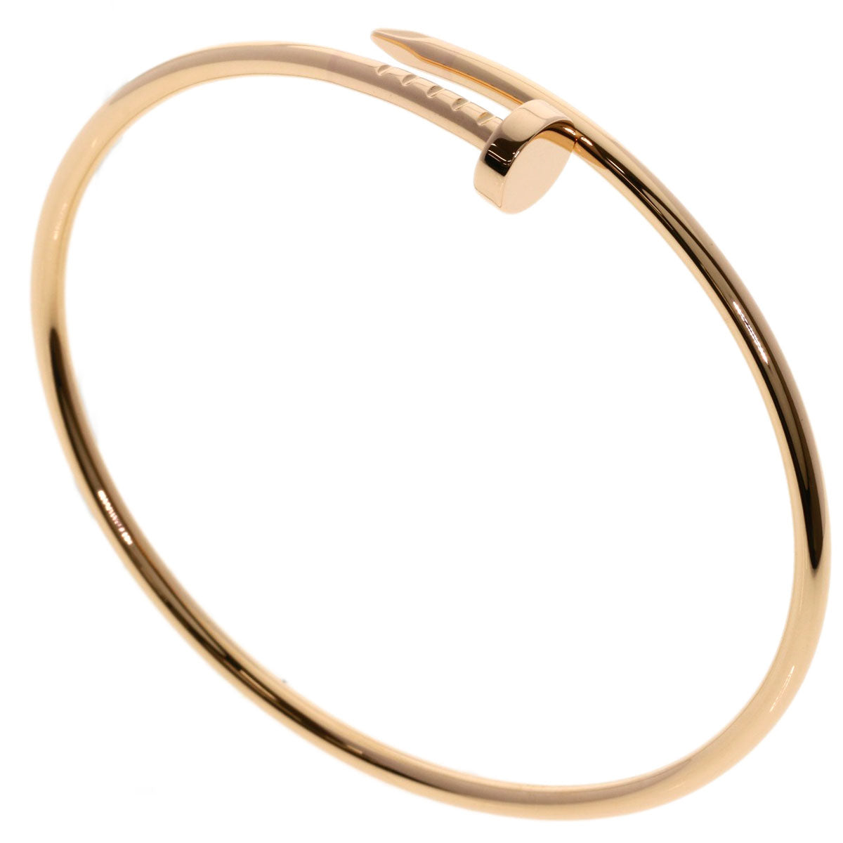 CARTIER Just Uncle SM # 17 Bracelet K18 Pink Gold Ladies [Used]