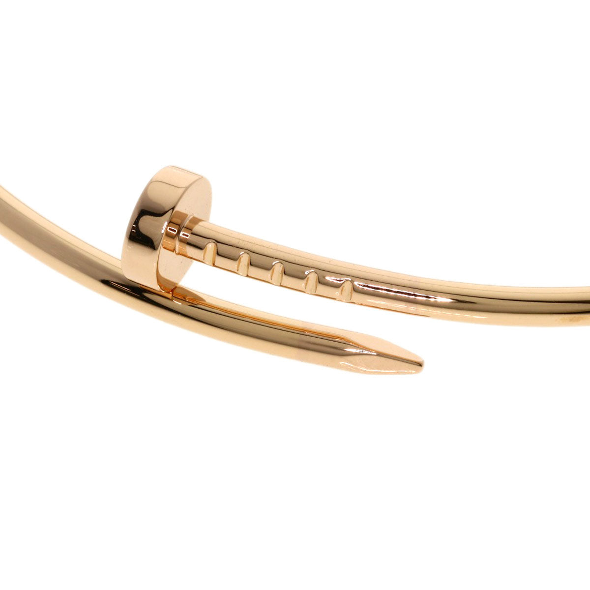 CARTIER Just Uncle SM # 17 Bracelet K18 Pink Gold Ladies [Used]