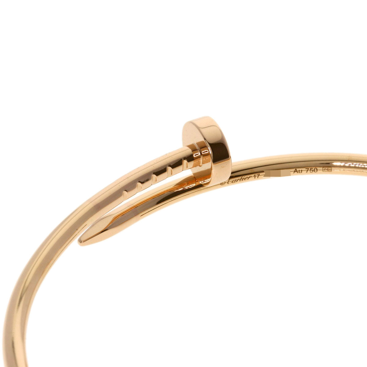 CARTIER Just Uncle SM # 17 Bracelet K18 Pink Gold Ladies [Used]
