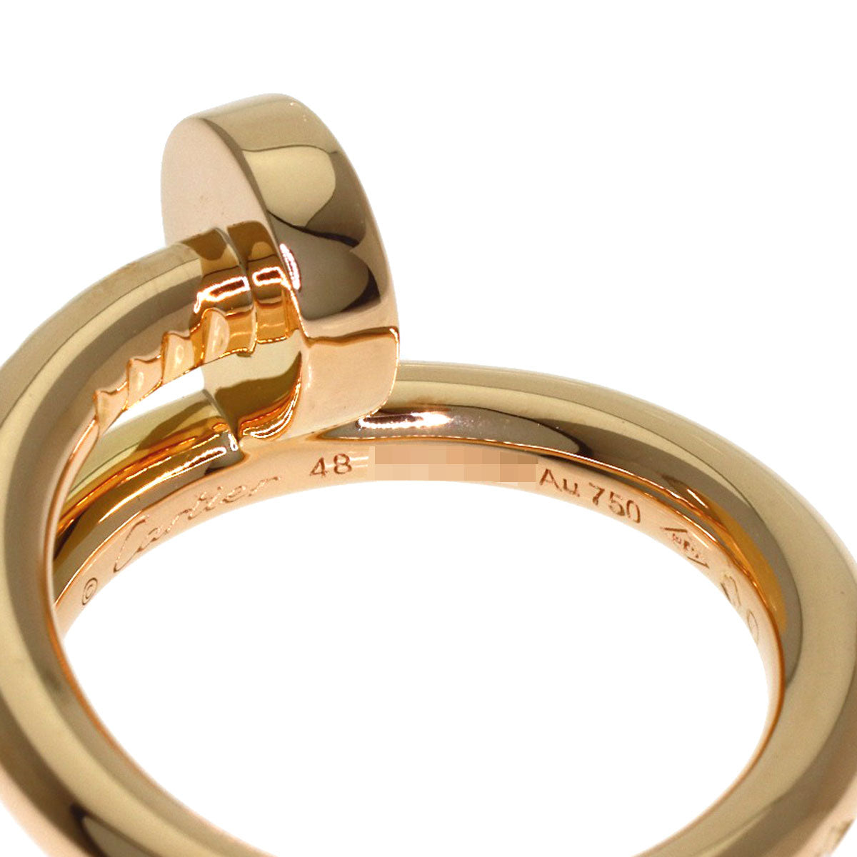 CARTIER Juste un Clou Classic Model #48 Ring K18 Pink Gold Ladies [Used]