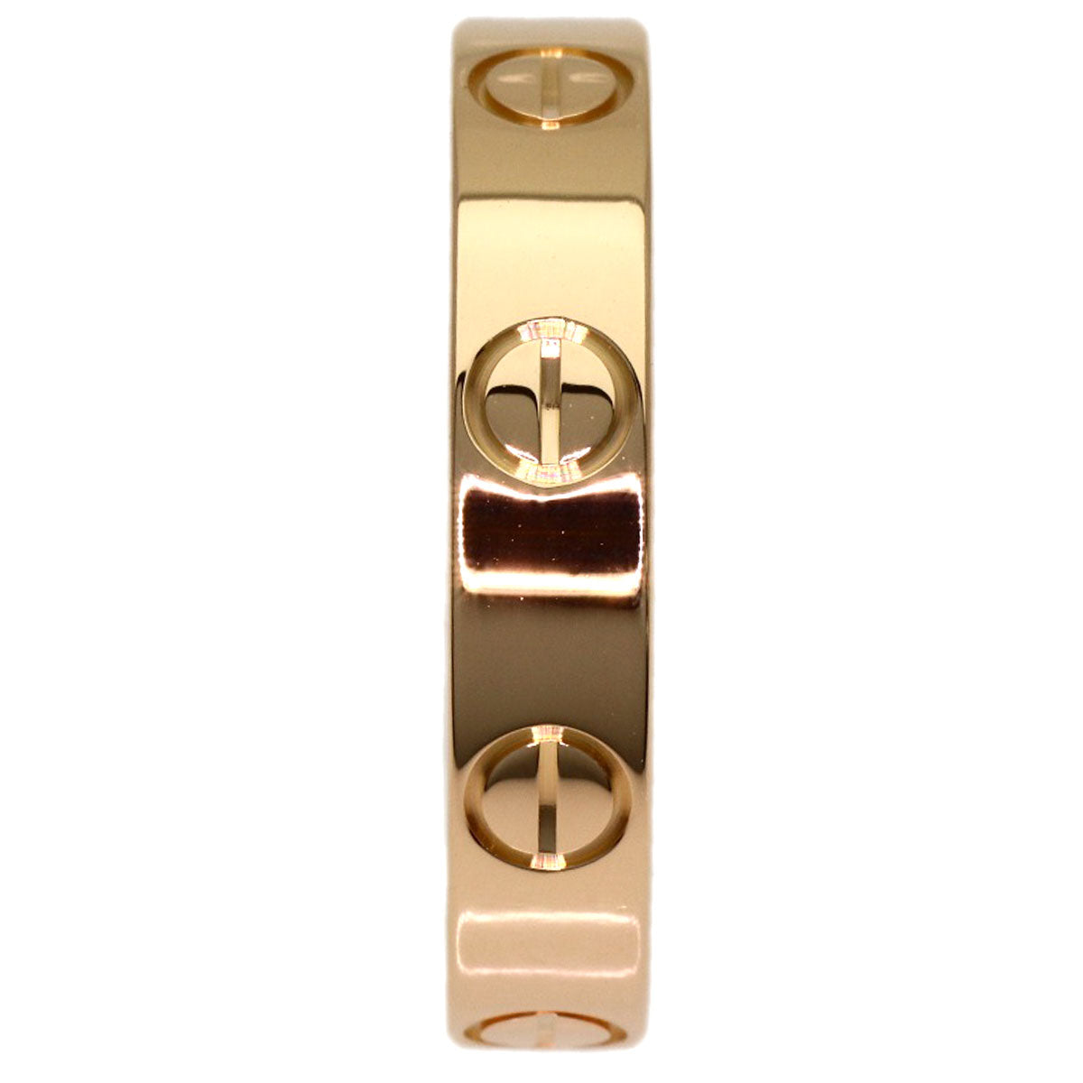 CARTIER mini love ring #50 Ring K18 Pink Gold Ladies [Used]