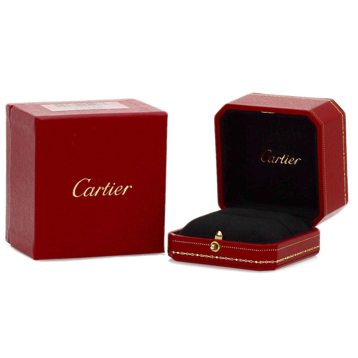 CARTIER mini love ring #50 Ring K18 Pink Gold Ladies [Used]