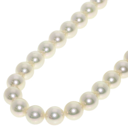 MIKIMOTO Pearl Pearl M Charm Included Necklace K14 White Gold Ladies [Used]