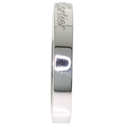 CARTIER Engraved 1P Diamond # 49 Ring Platinum PT950 Ladies [Used]