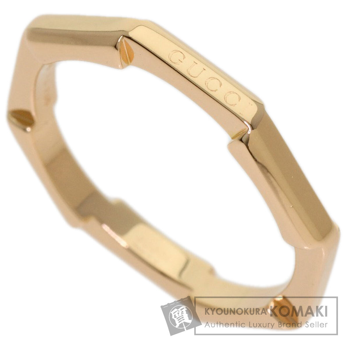 GUCCI Link to Love #13 Ring K18 Pink Gold Ladies [Used]