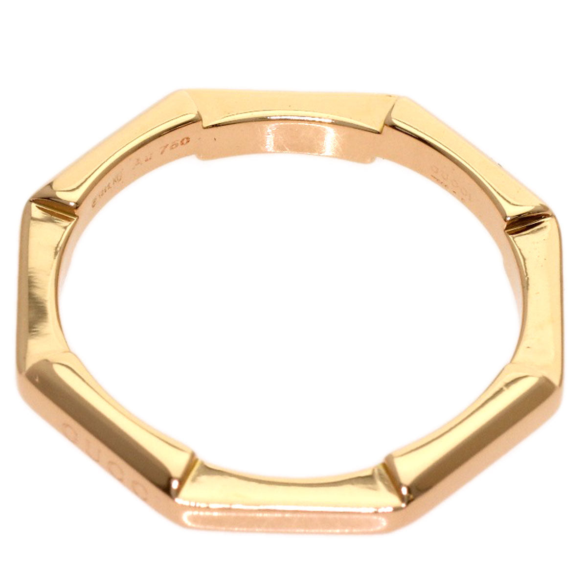 GUCCI Link to Love #13 Ring K18 Pink Gold Ladies [Used]