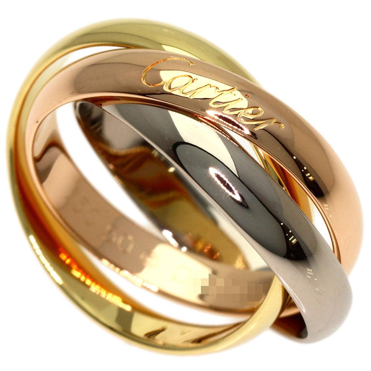 CARTIER Trinity #50 Ring K18 Yellow Gold K18 White GoldLadies [Used]
