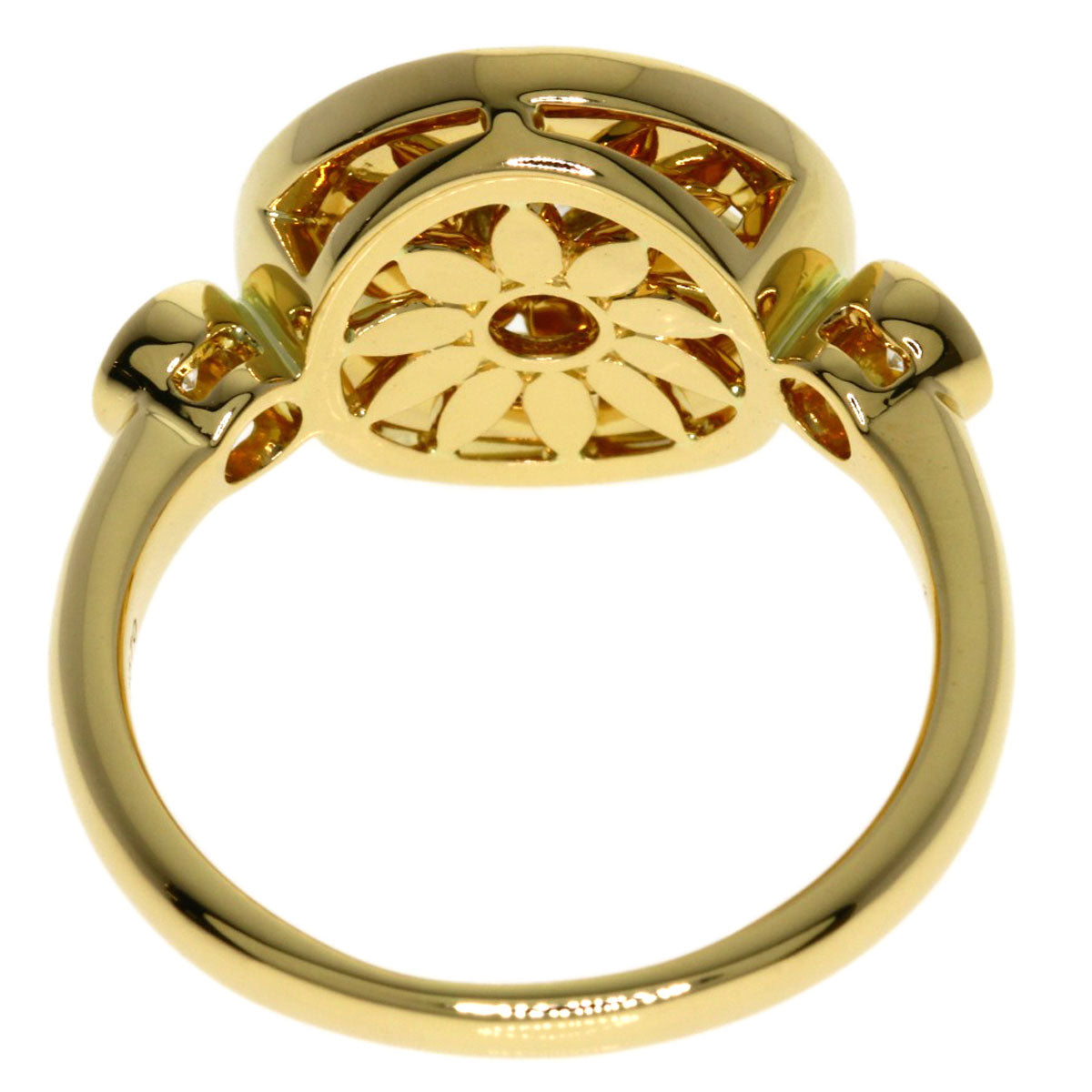 HARRY WINSTON Winston Gate Rosette Diamond Ring K18 Yellow Gold Ladies [Used]
