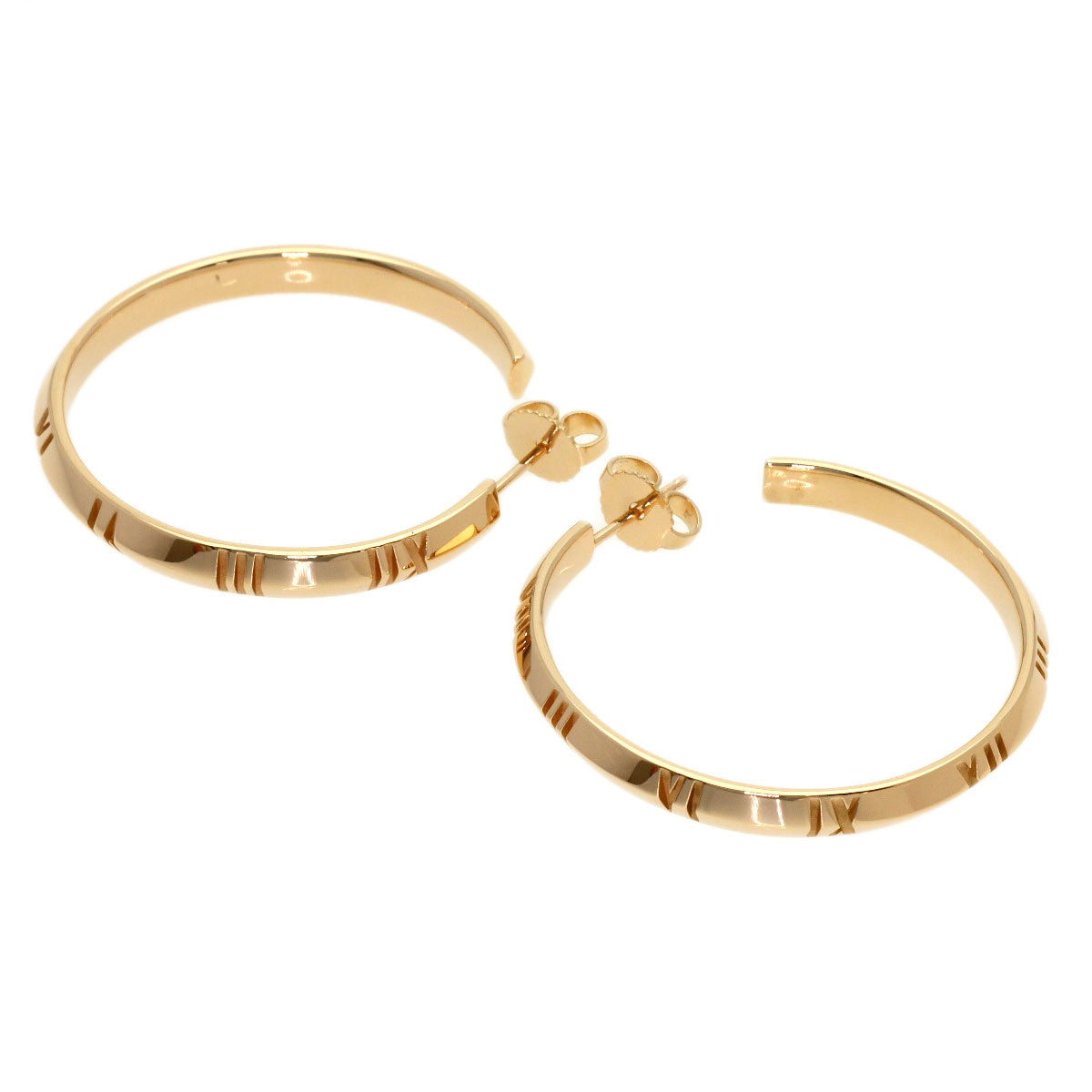 TIFFANY&Co. Atlas X Hoop earring K18 Pink Gold Ladies [Used]
