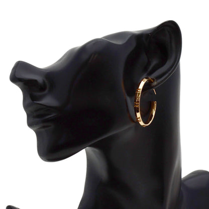 TIFFANY&Co. Atlas X Hoop earring K18 Pink Gold Ladies [Used]
