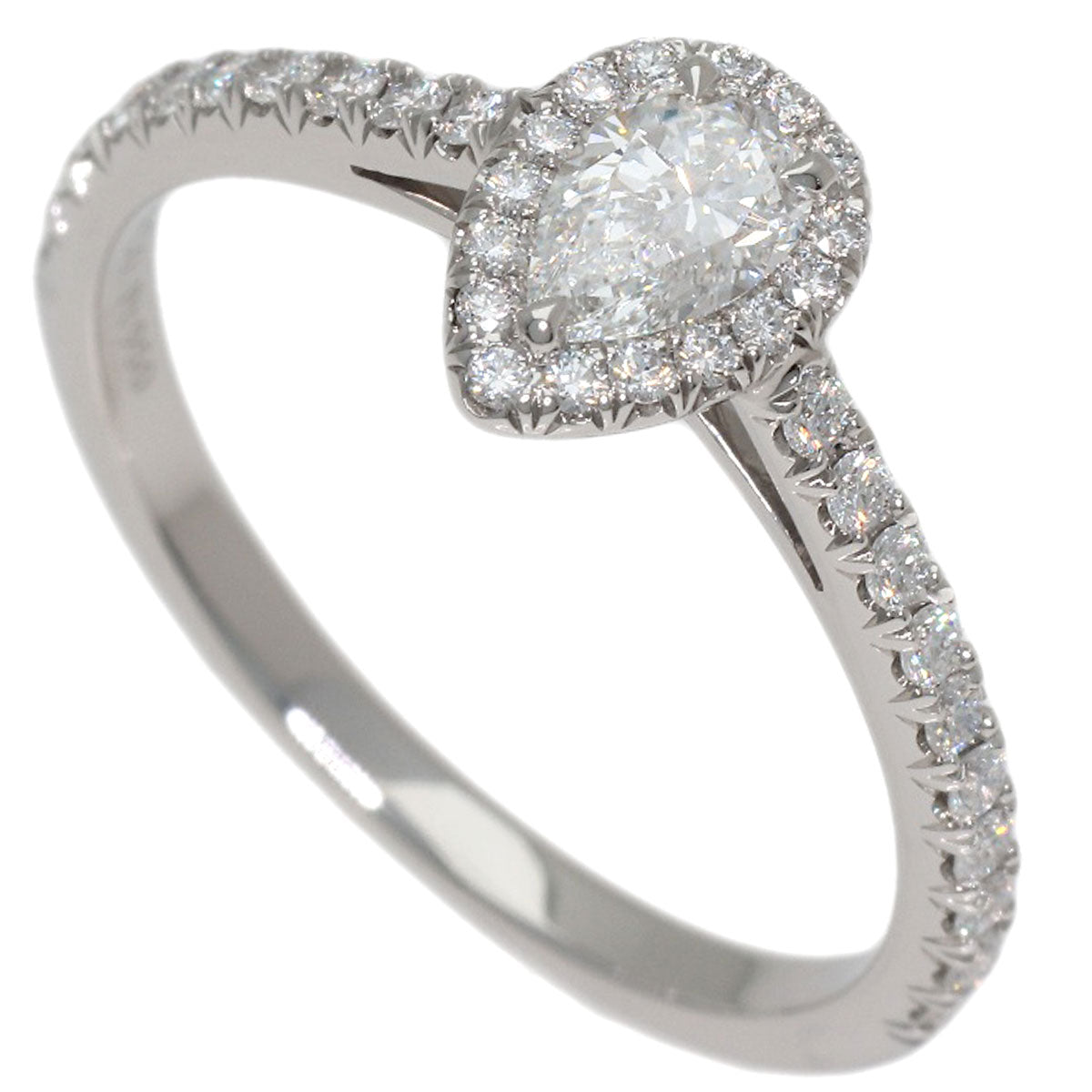 TIFFANY&Co. Soleste Pear-Shaped Diamond Ring Platinum PT950 Ladies [Used]