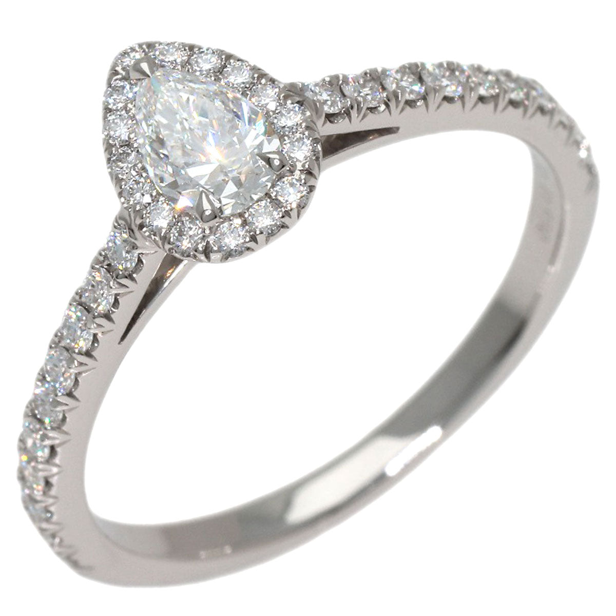 TIFFANY&Co. Soleste Pear-Shaped Diamond Ring Platinum PT950 Ladies [Used]