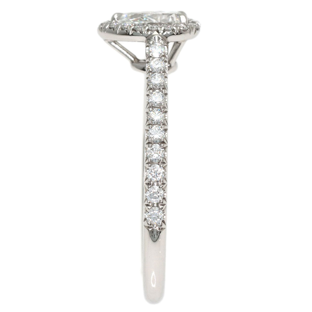 TIFFANY&Co. Soleste Pear-Shaped Diamond Ring Platinum PT950 Ladies [Used]