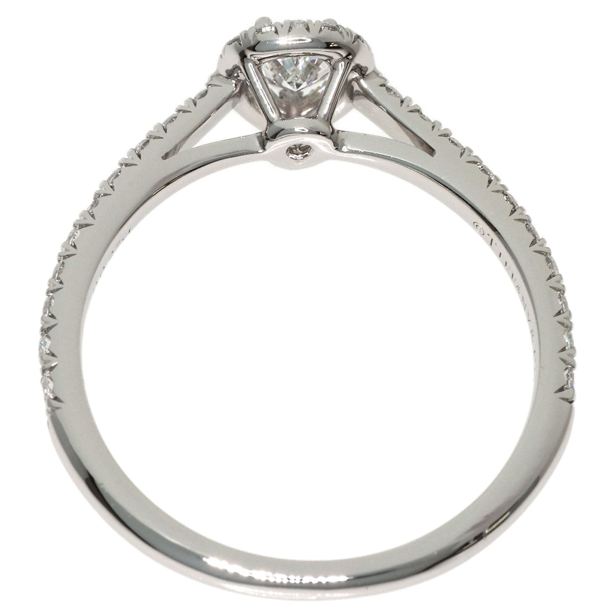 TIFFANY&Co. Soleste Pear-Shaped Diamond Ring Platinum PT950 Ladies [Used]
