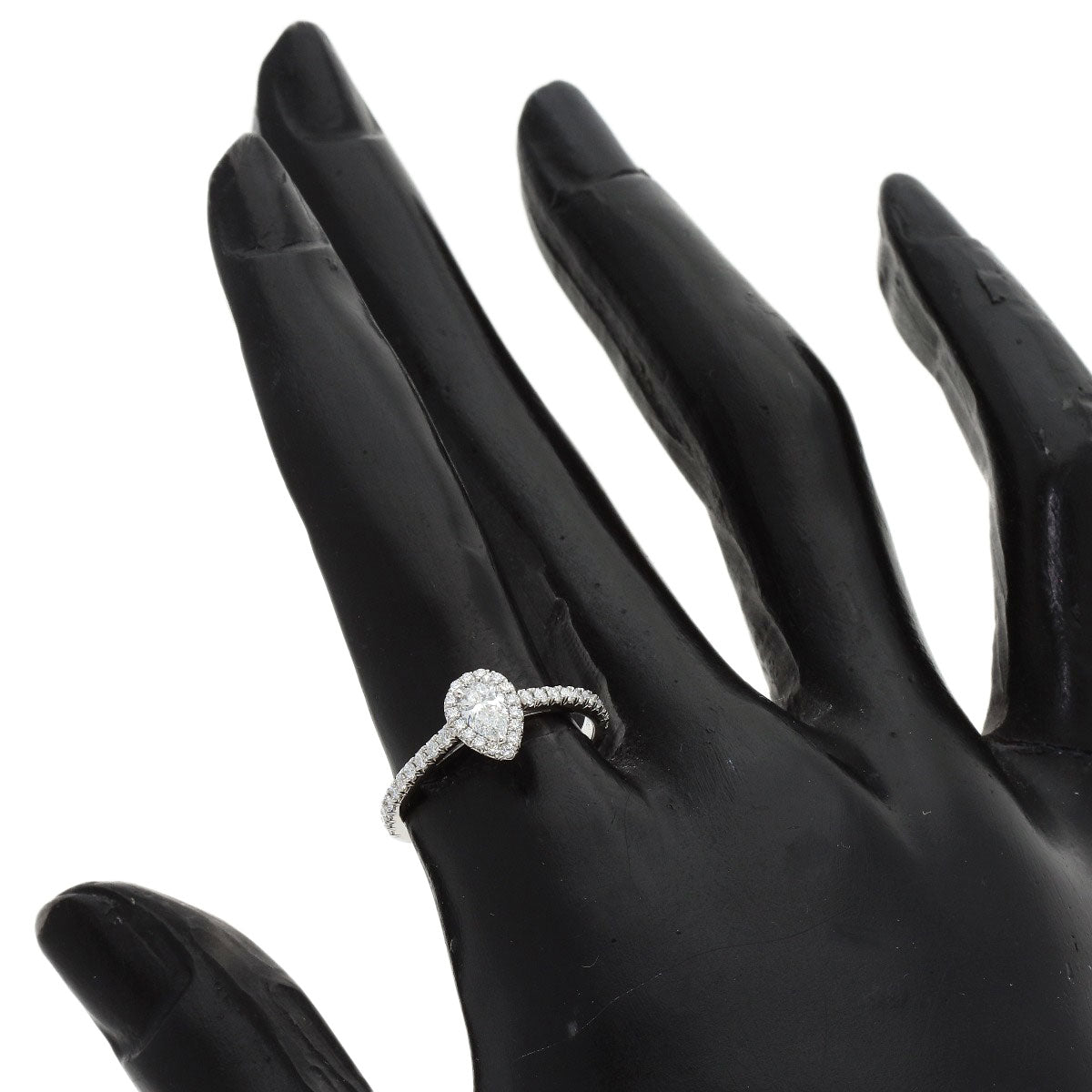 TIFFANY&Co. Soleste Pear-Shaped Diamond Ring Platinum PT950 Ladies [Used]
