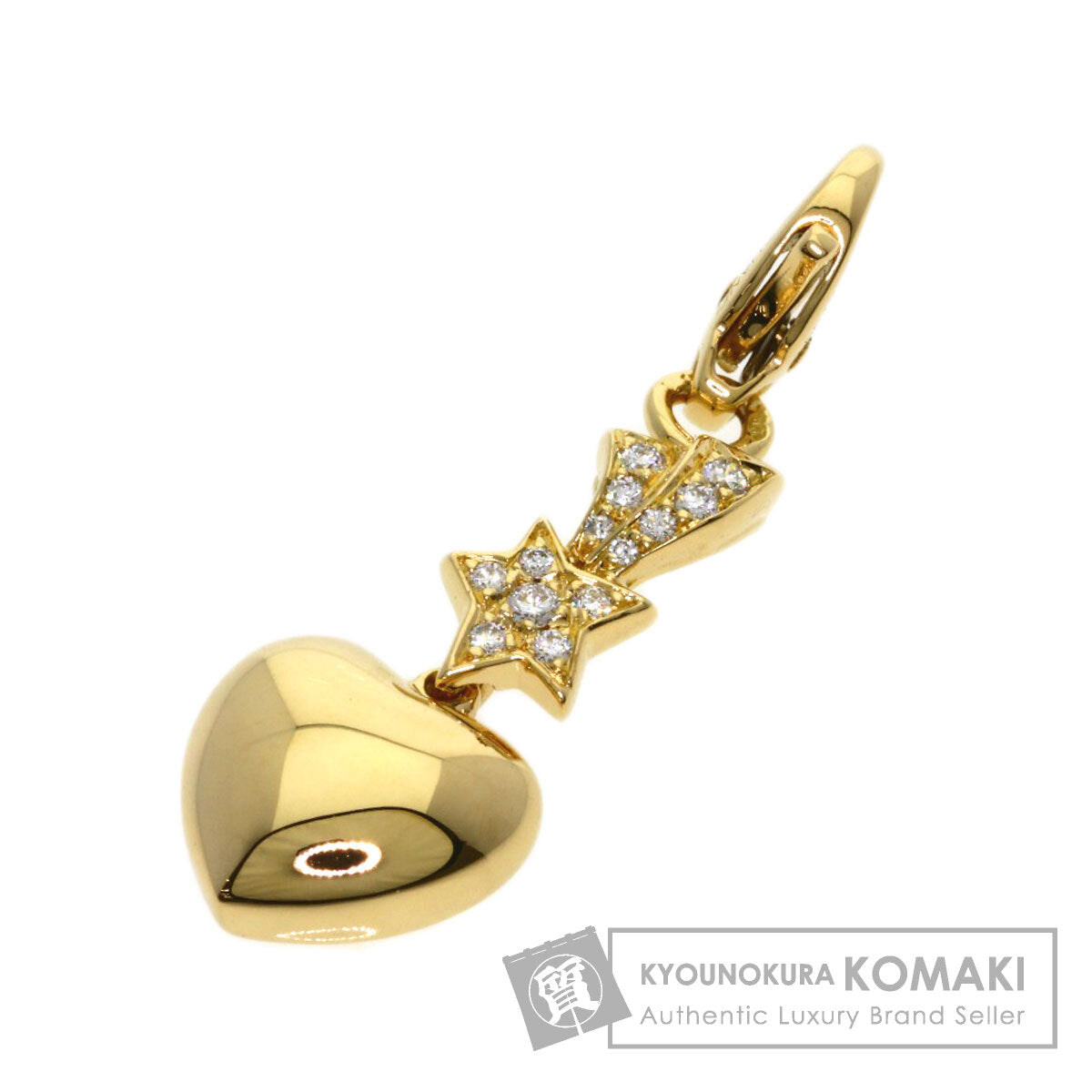 CHANEL Comet Charm Diamond Pendant top K18 Yellow Gold Ladies [Used]