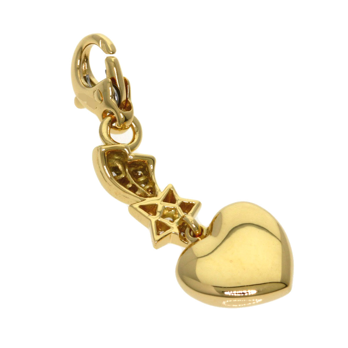 CHANEL Comet Charm Diamond Pendant top K18 Yellow Gold Ladies [Used]