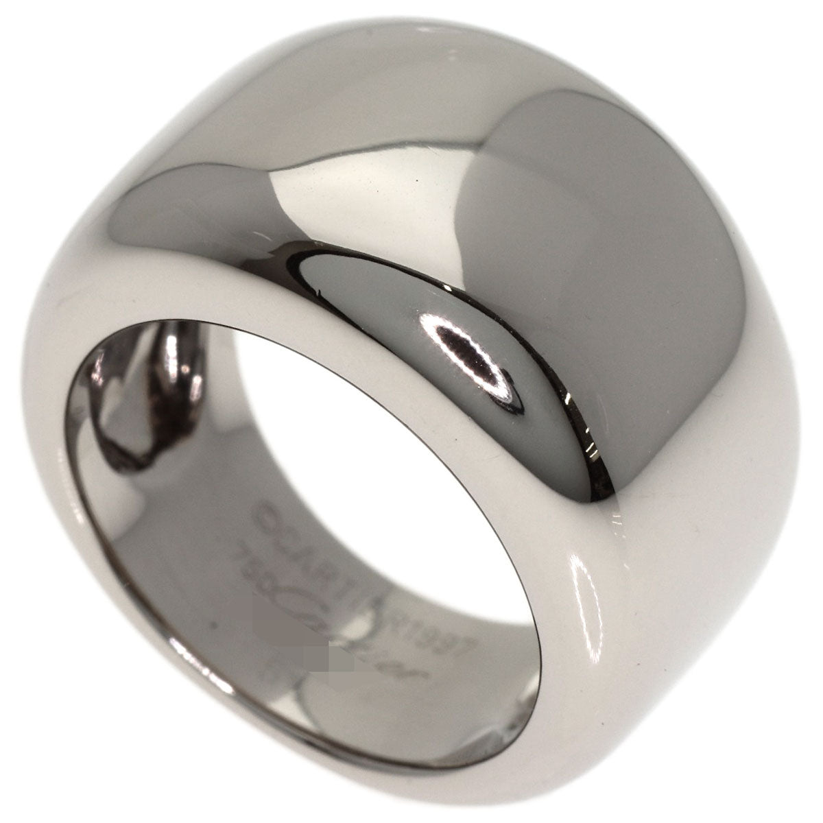 CARTIER Nouvelle Vague #51 Ring K18 White Gold Ladies [Used]