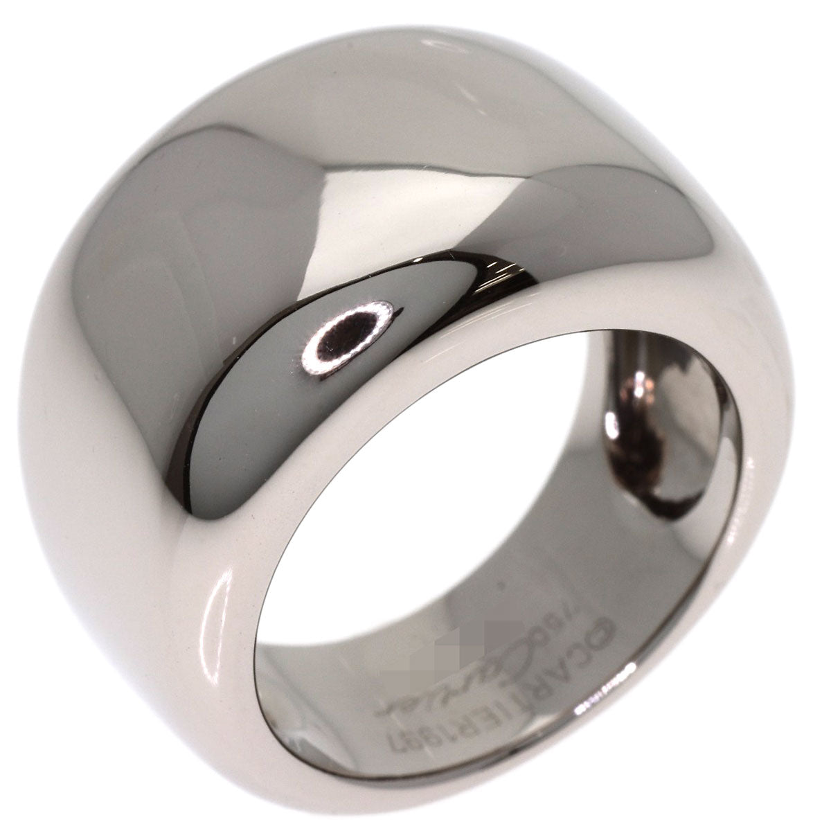 CARTIER Nouvelle Vague #51 Ring K18 White Gold Ladies [Used]