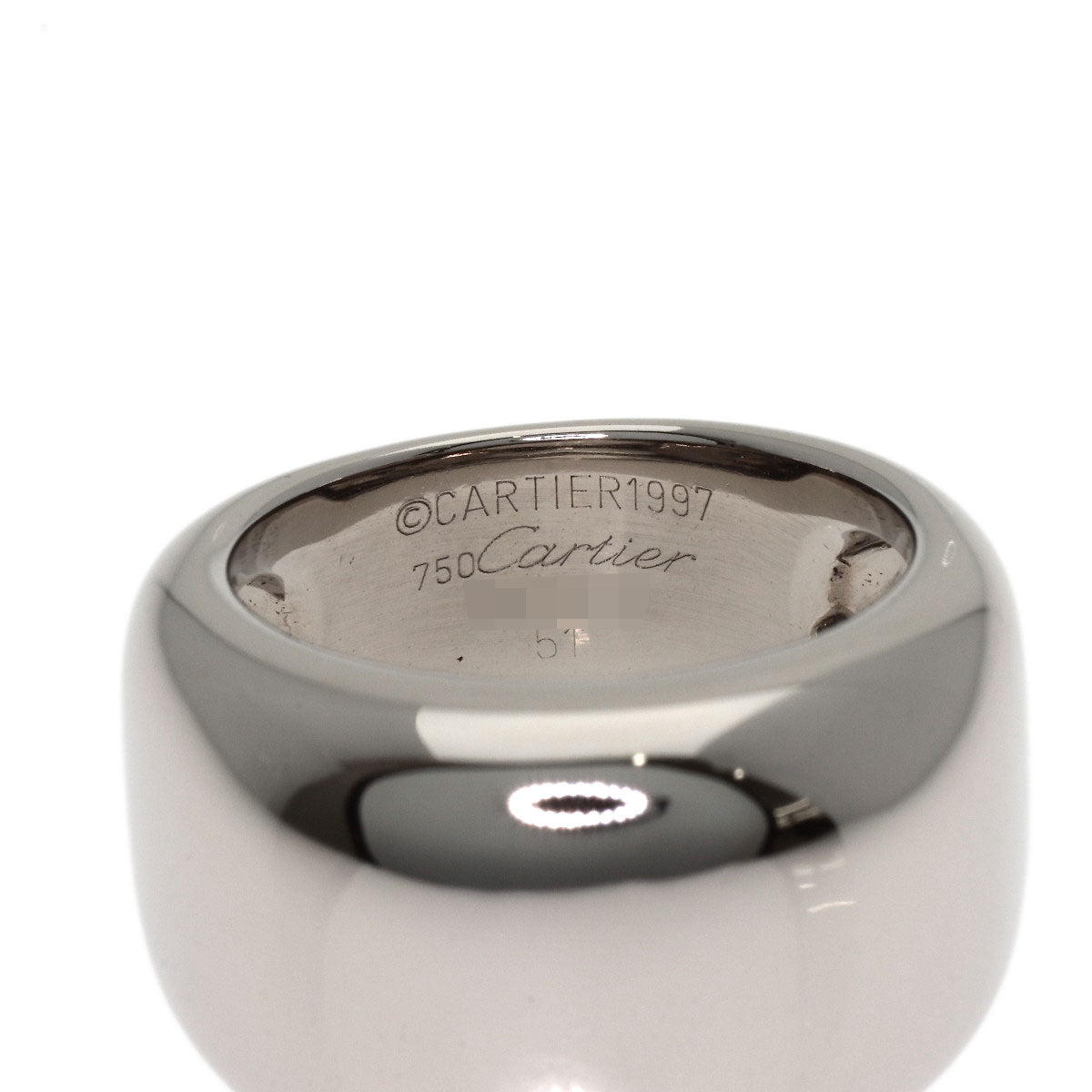 CARTIER Nouvelle Vague #51 Ring K18 White Gold Ladies [Used]