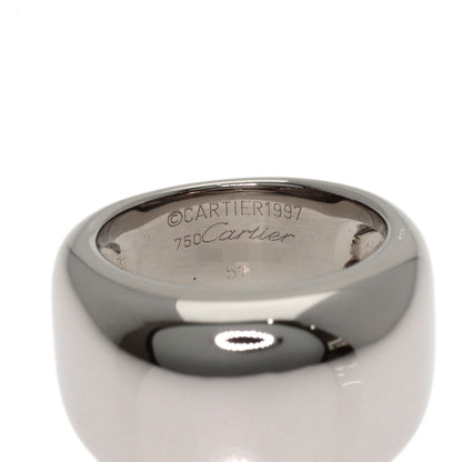 CARTIER Nouvelle Vague #51 Ring K18 White Gold Ladies [Used]