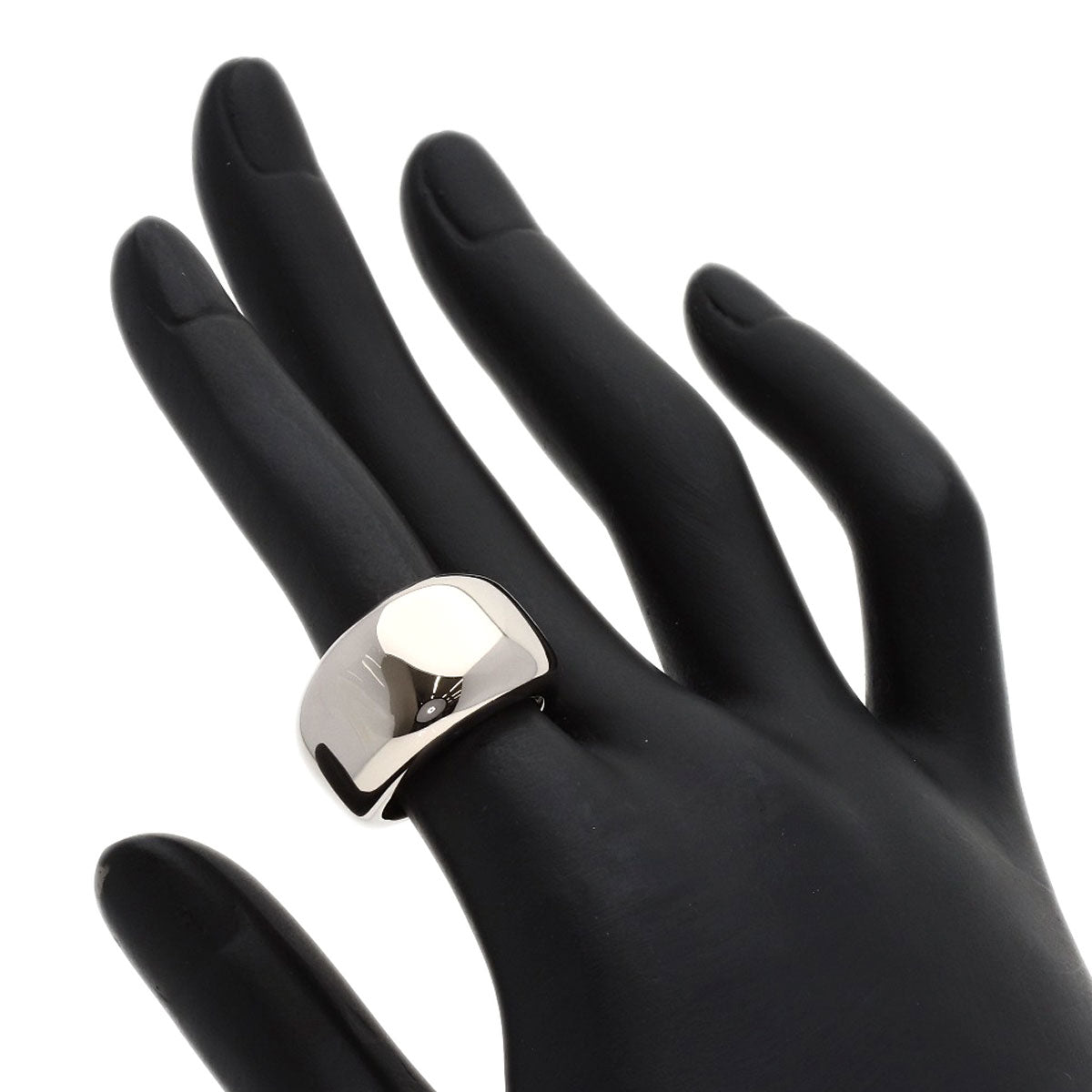 CARTIER Nouvelle Vague #51 Ring K18 White Gold Ladies [Used]