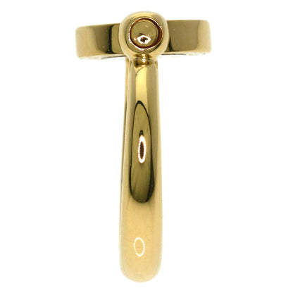 BVLGARI Flip Diamond Ring K18 Yellow Gold Ladies [Used]