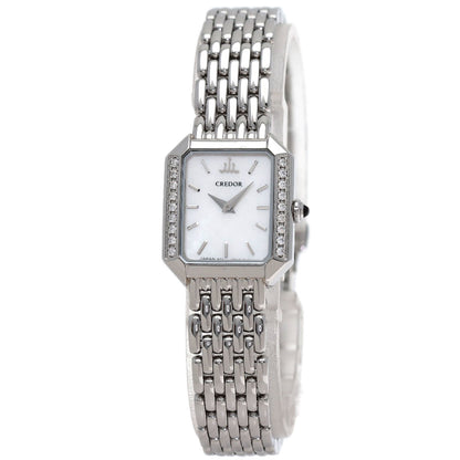 SEIKO CREDOR Signo BezelDiamond Watches GSTE889 1E70-0C0 Stainless Steel/Stainless Steel Ladies