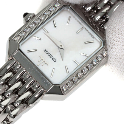 SEIKO CREDOR Signo BezelDiamond Watches GSTE889 1E70-0C0 Stainless Steel/Stainless Steel Ladies