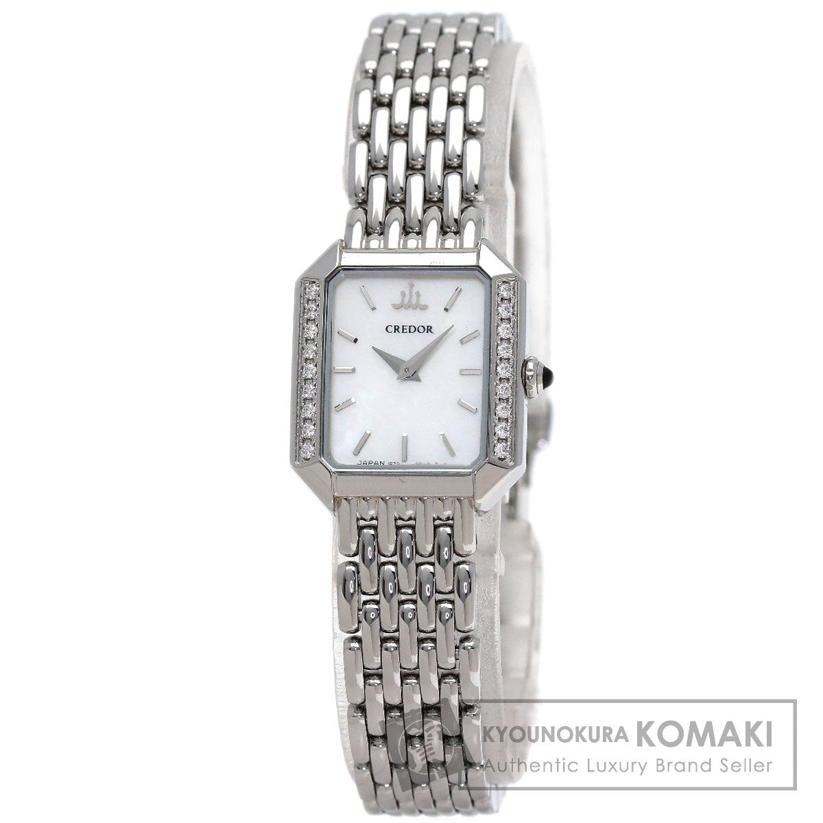SEIKO CREDOR Signo BezelDiamond Watches GSTE889 1E70-0C0 Stainless Steel/Stainless Steel Ladies