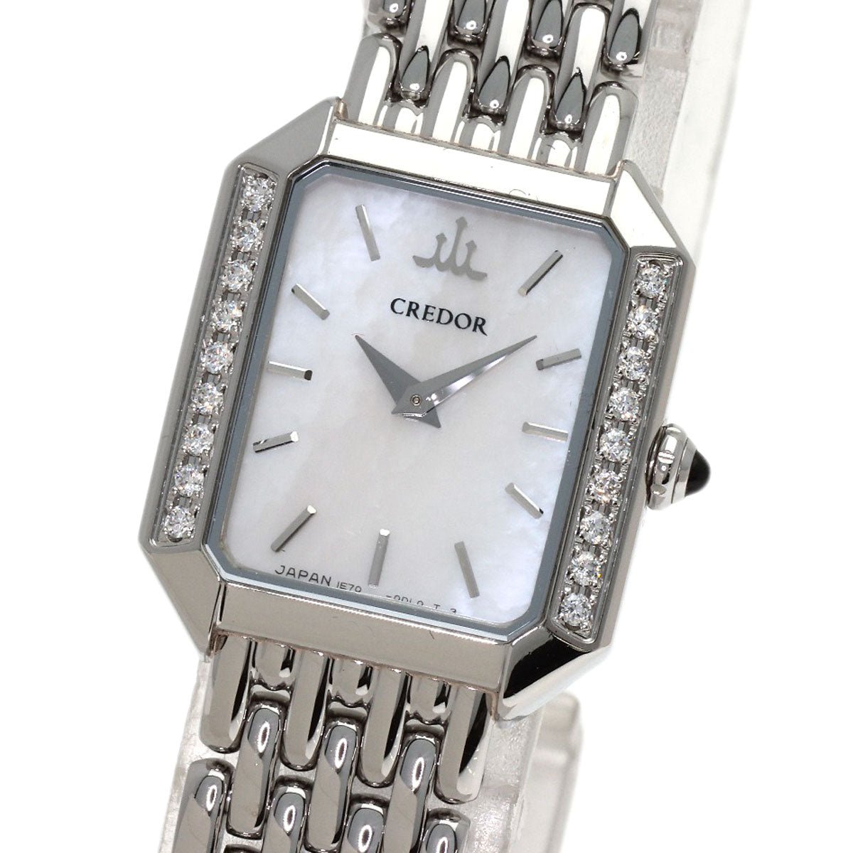 SEIKO CREDOR Signo BezelDiamond Watches GSTE889 1E70-0C0 Stainless Steel/Stainless Steel Ladies