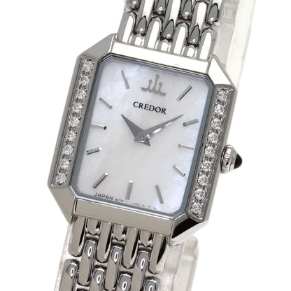 SEIKO CREDOR Signo BezelDiamond Watches GSTE889 1E70-0C0 Stainless Steel/Stainless Steel Ladies