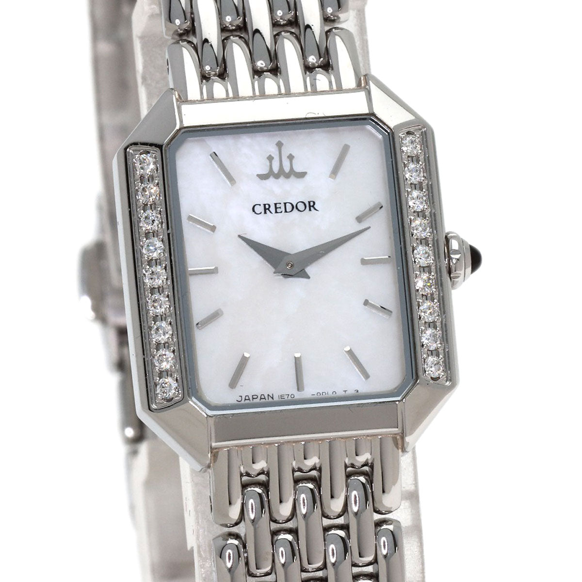 SEIKO CREDOR Signo BezelDiamond Watches GSTE889 1E70-0C0 Stainless Steel/Stainless Steel Ladies