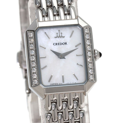 SEIKO CREDOR Signo BezelDiamond Watches GSTE889 1E70-0C0 Stainless Steel/Stainless Steel Ladies