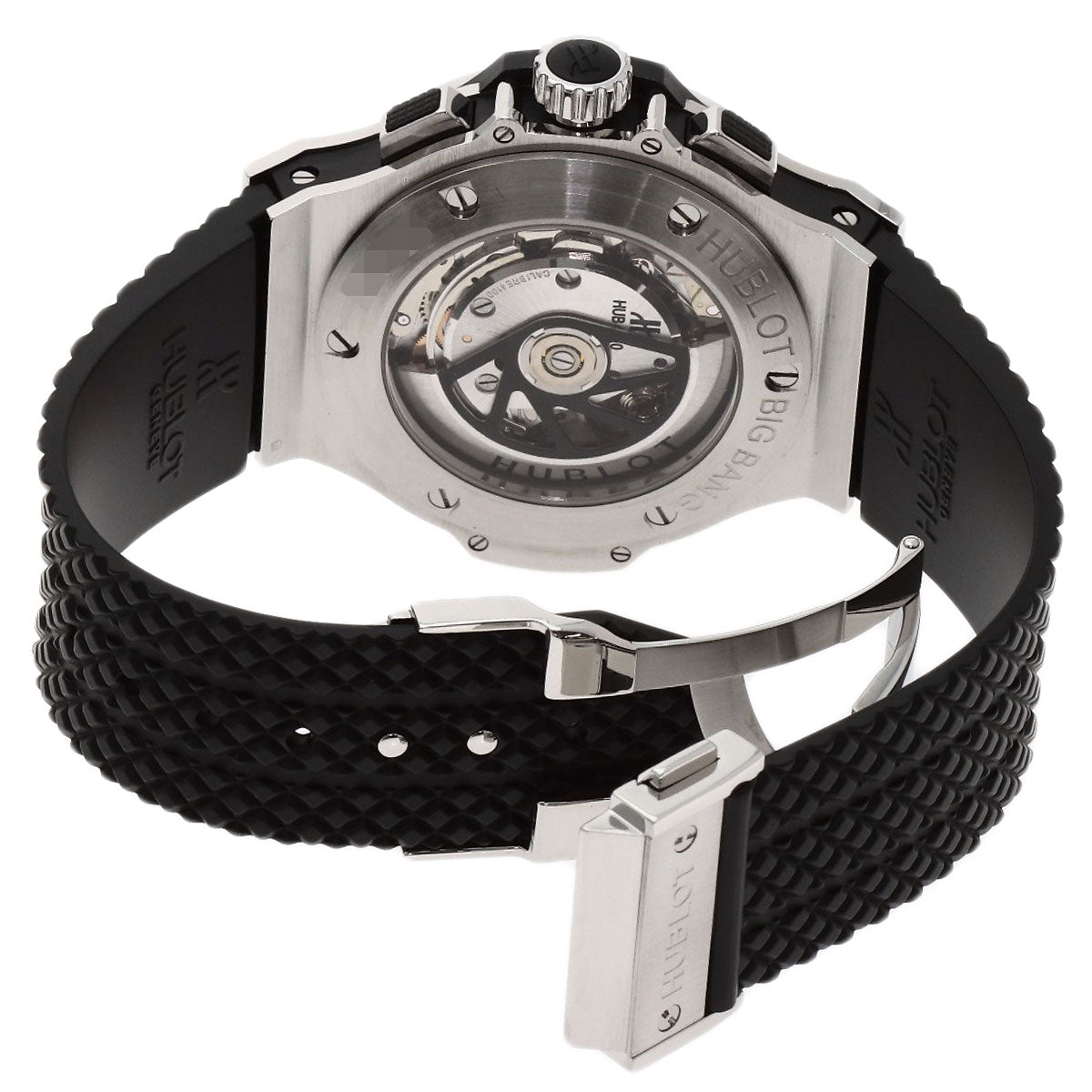 HUBLOT Big Bang 1.7" Watches 301.SX.130.RX Stainless Steel/Rubber mens
