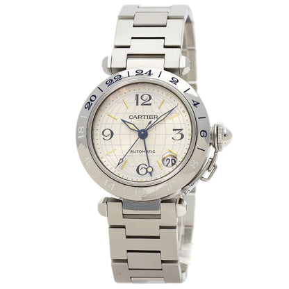 CARTIER Pasha C Meridian GMT Watches W31029M7 Stainless Steel/Stainless Steel Boys