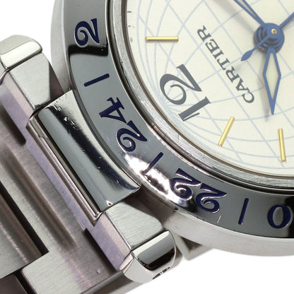 CARTIER Pasha C Meridian GMT Watches W31029M7 Stainless Steel/Stainless Steel Boys