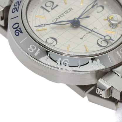 CARTIER Pasha C Meridian GMT Watches W31029M7 Stainless Steel/Stainless Steel Boys