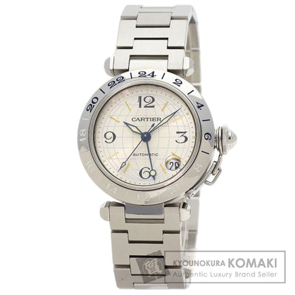 CARTIER Pasha C Meridian GMT Watches W31029M7 Stainless Steel/Stainless Steel Boys